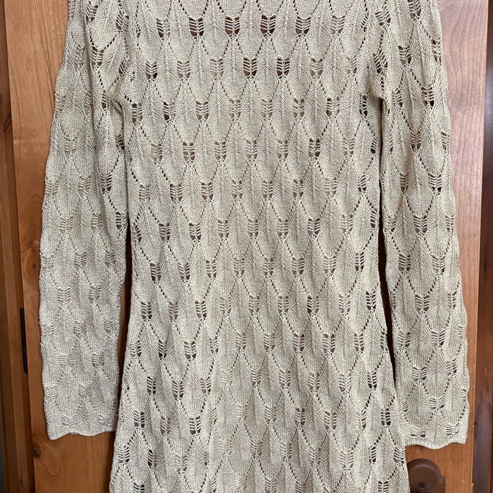 Finders Keepers Gold Long Sleeve Dress